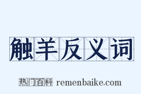 触羊反义词是什么意思的图片